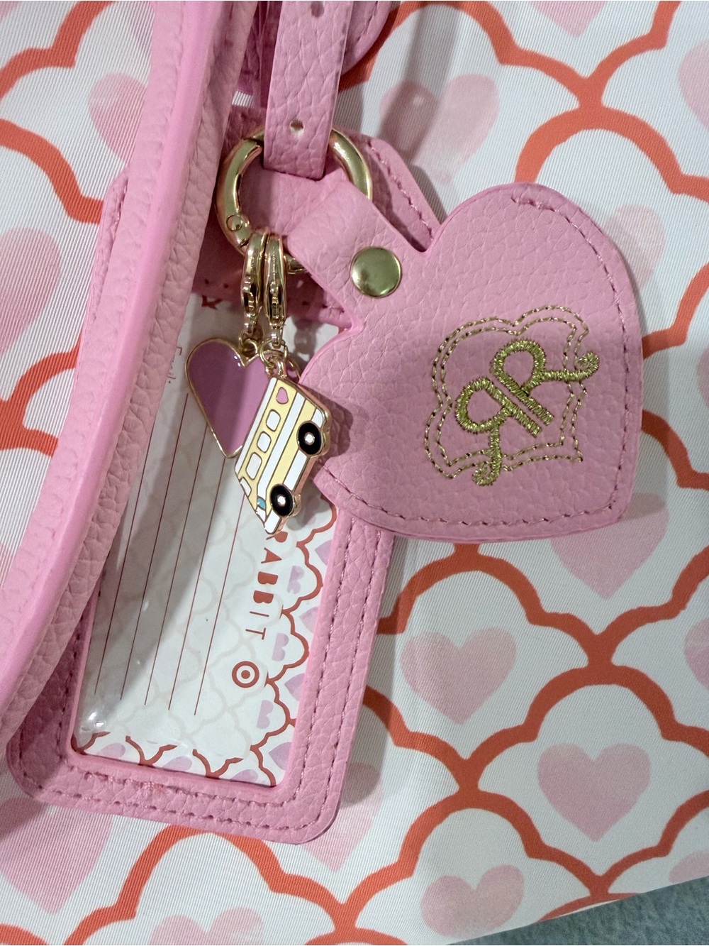 Roller Rabbit x Target - Geo Hearts Softside Duffel Bag - Picture 3 of 12